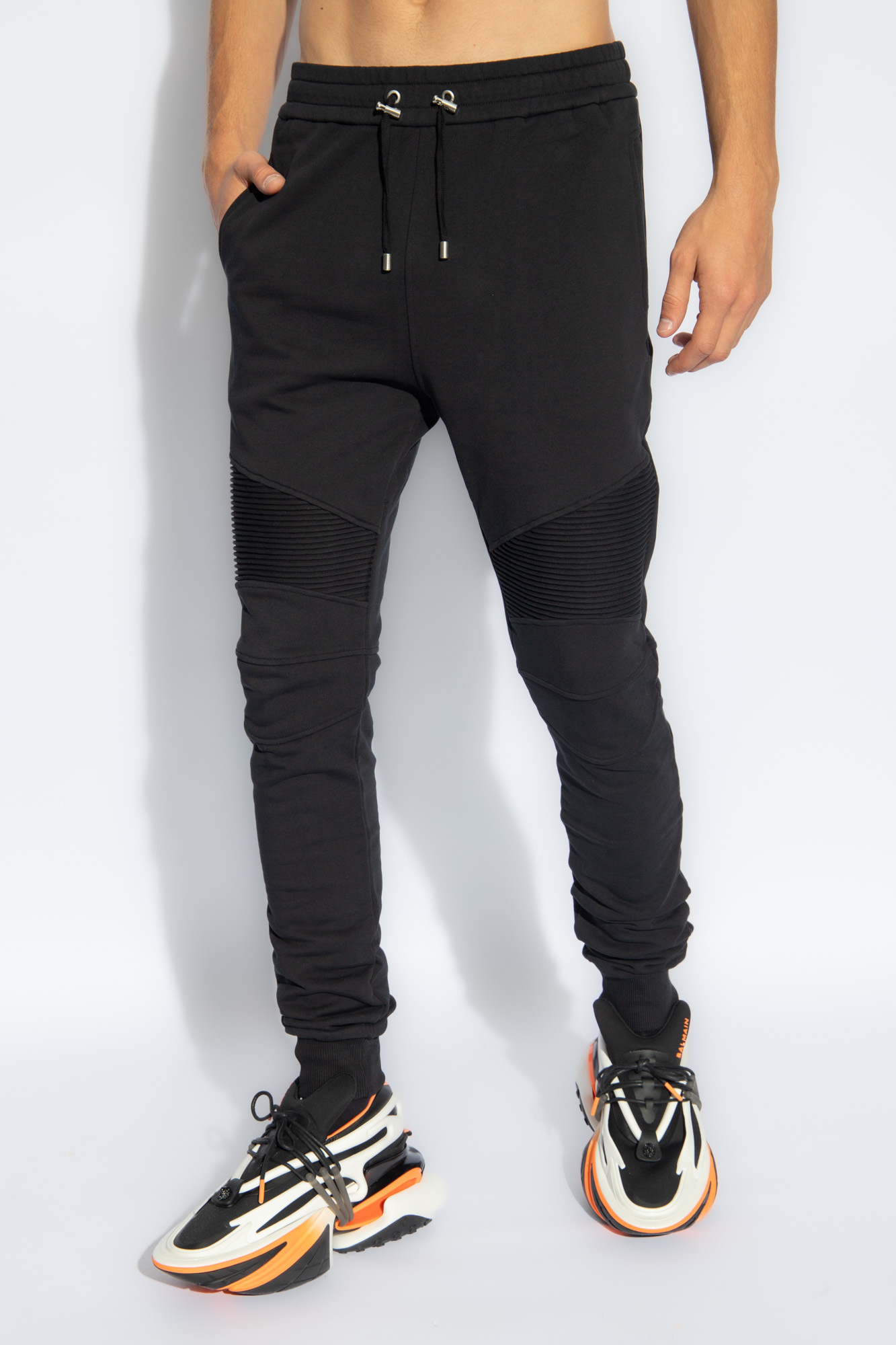 Black Sweatpants with logo Balmain Vitkac GB